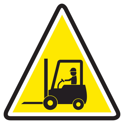 Mighty Line Forklift Crossing with Driver Floor Sign